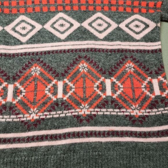 J. Crew EUC Abstract Fair Isle Wool, Mohair Blend Sweater - Picture 7 of 11